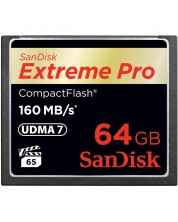 Карта памет SanDisk - Extreme PRO, 64GB, CF, UDMA 7